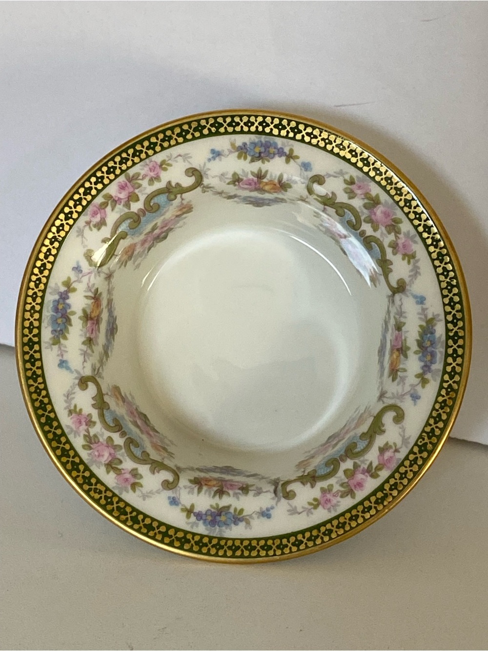 Antique Limoges France Small Bowl 3.5” Trinket Dish Floral Jewelry Candy JP EUC